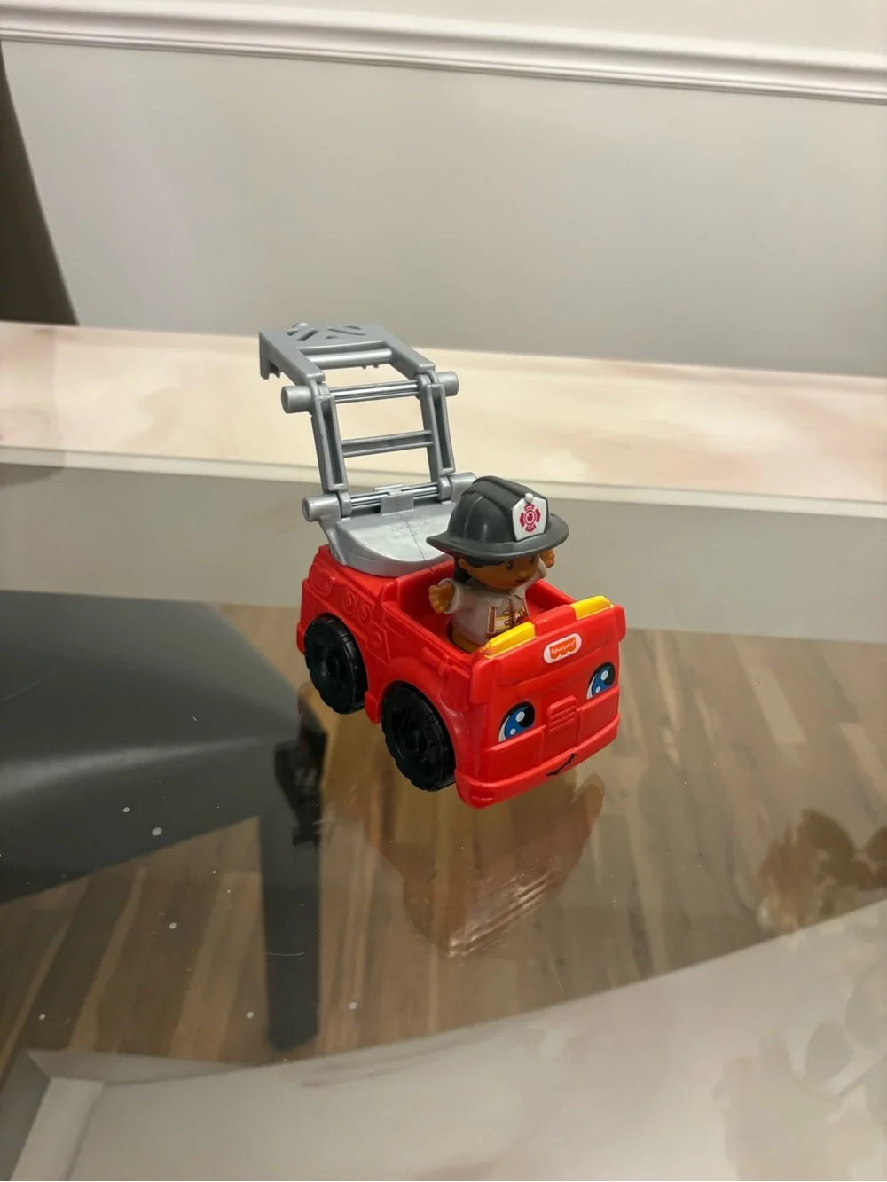 Red Fire Truck Toy with Firefighter Figure - Kids Toys